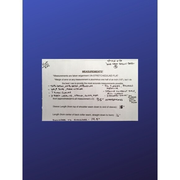 STYLE & CO. Cropped Cardigan Sweater, GRAY Sequin, Women’s SMALL, EUC - Picture 8 of 8